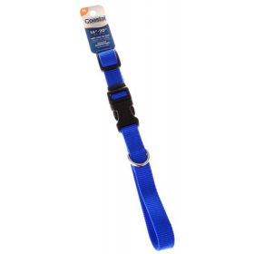 Tuff Collar Nylon Adjustable Collar Blue (Option: 14"x20" Long x 5/8" Wide)